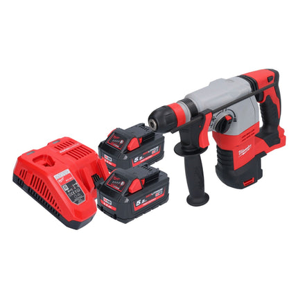 Martillo combinado a batería Milwaukee M18 HD18HX-552 18 V 2,4 J + 2x baterías 5,5 Ah + cargador