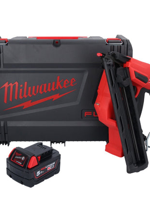 Milwaukee M18 FN15GA-501X Akku Nagler 18 V Brushless 32 - 64 mm + 1x Akku 5,0 Ah + HD Box - ohne Ladegerät