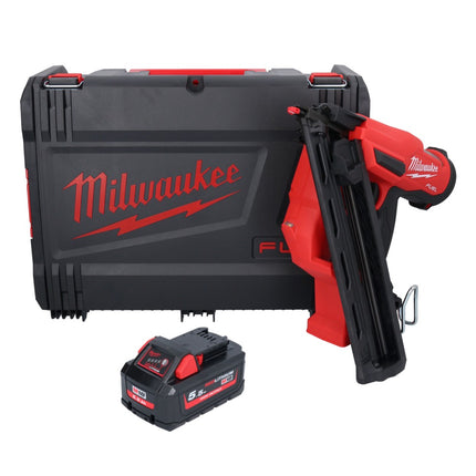 Clavadora a batería Milwaukee M18 FN15GA-551X 18 V sin escobillas 32 - 64 mm + 1x batería 5,5 Ah + caja HD - sin cargador