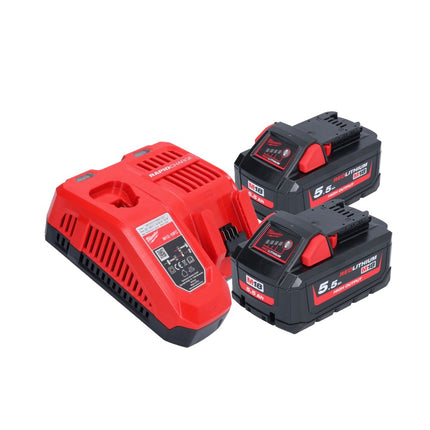 Clavadora a batería Milwaukee M18 FN15GA-552X 18 V sin escobillas 32 - 64 mm + 2x baterías 5,5 Ah + cargador + caja HD