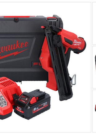 Milwaukee M18 FN15GA-801X Akku Nagler 18 V Brushless 32 - 64 mm + 1x Akku 8,0 Ah + Ladegerät + HD Box