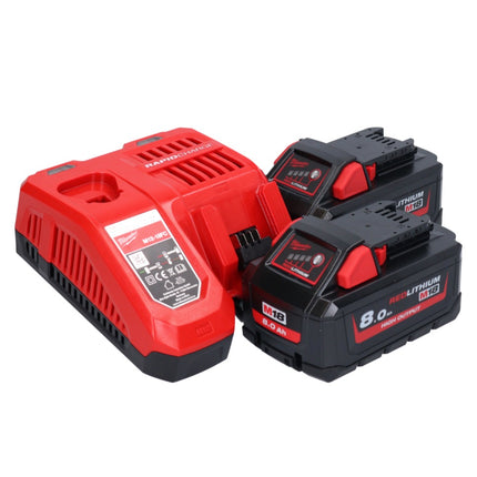 Clavadora a batería Milwaukee M18 FN15GA-802X 18 V sin escobillas 32 - 64 mm + 2x batería 8,0 Ah + cargador + caja HD
