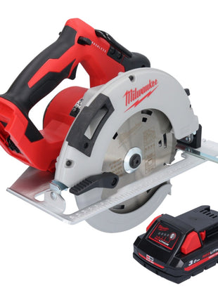 Sierra circular a batería Milwaukee M18 BLCS66-301 18 V 190 mm sin escobillas + 1x batería 3,0 Ah - sin cargador