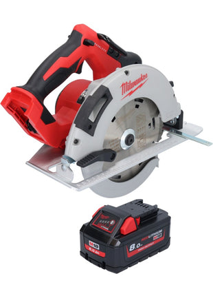 Milwaukee M18 BLCS66-801 Akku Handkreissäge 18 V 190 mm Brushless + 1x Akku 8,0 Ah - ohne Ladegerät