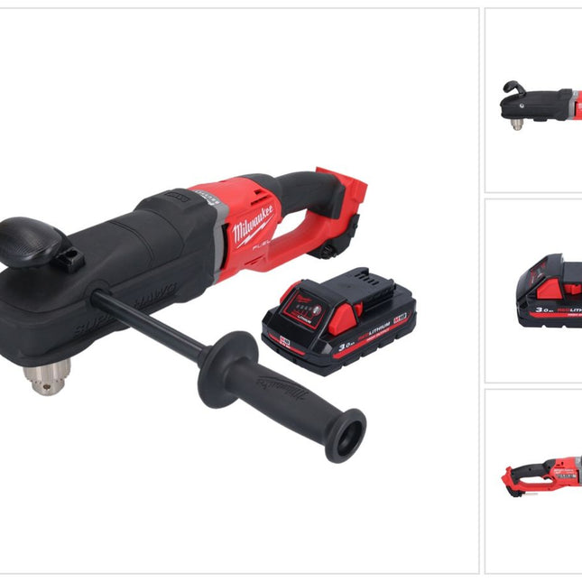 Milwaukee M18 FRAD2-301 taladro angular sin cable 18 V 122 Nm sin escobillas + 1x batería recargable 3.0 Ah - sin cargador
