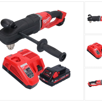 Milwaukee M18 FRAD2-301 Akku Winkelbohrmaschine 18 V 122 Nm Brushless + 1x Akku 3,0 Ah + Ladegerät