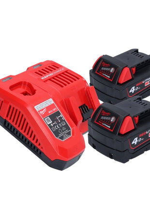 Perceuse d'angle sur batterie Milwaukee M18 FRAD2-402 18 V 122 Nm sans balai + 2x batteries 4,0 Ah + chargeur