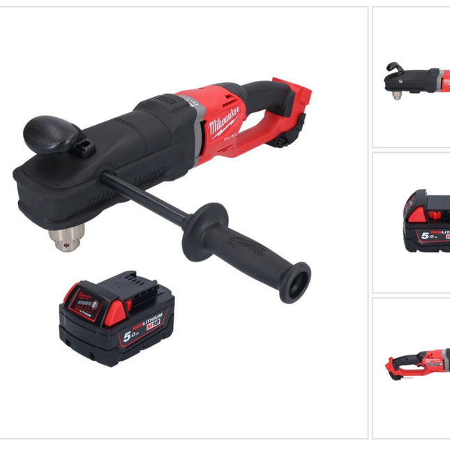Milwaukee M18 FRAD2-501 Taladro angular sin cable 18 V 122 Nm sin escobillas + 1x batería recargable 5.0 Ah - sin cargador