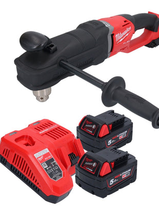 Milwaukee M18 FRAD2-502 Akku Winkelbohrmaschine 18 V 122 Nm Brushless + 2x Akku 5,0 Ah + Ladegerät