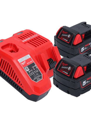 Milwaukee M18 FRAD2-502 Akku Winkelbohrmaschine 18 V 122 Nm Brushless + 2x Akku 5,0 Ah + Ladegerät