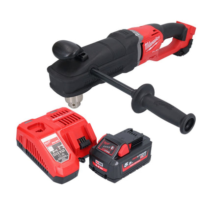 Milwaukee M18 FRAD2-551 Taladro angular sin cable 18 V 122 Nm sin escobillas + 1x batería recargable 5,5 Ah + cargador