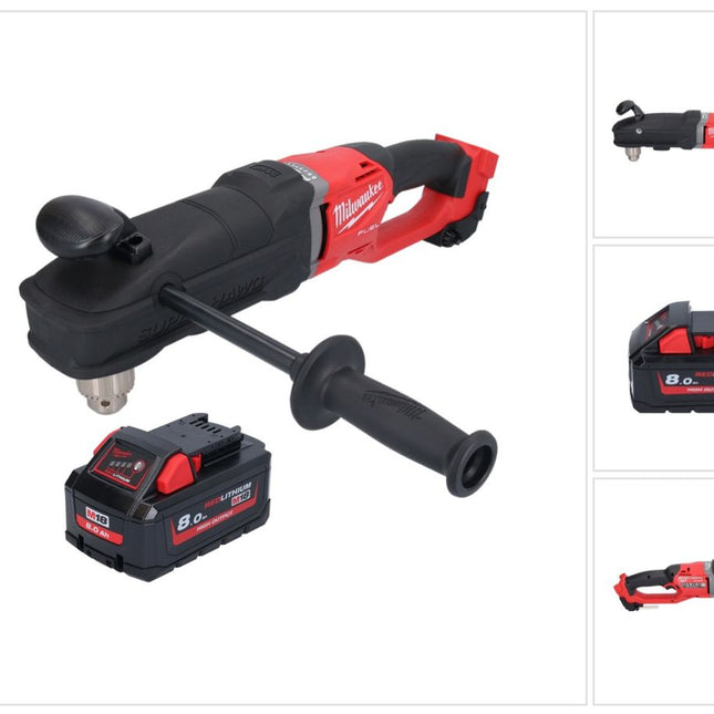 Milwaukee M18 FRAD2-801 Taladro angular sin cable 18 V 122 Nm sin escobillas + 1x batería recargable 8,0 Ah - sin cargador