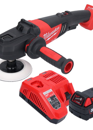 Milwaukee M18 FAP180-501 Polerka akumulatorowa 18 V 180 mm bezszczotkowa + 1x akumulator 5,0 Ah + ładowarka