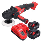 Milwaukee M18 FAP180-502 Akku Polierer 18 V 180 mm Brushless + 2x Akku 5,0 Ah + Ladegerät