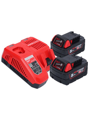 Milwaukee M18 FAP180-502 Akku Polierer 18 V 180 mm Brushless + 2x Akku 5,0 Ah + Ladegerät