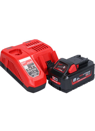 Polisseuse à batterie Milwaukee M18 FAP180-801 18 V 180 mm sans balais + 1x batterie 8,0 Ah + chargeur