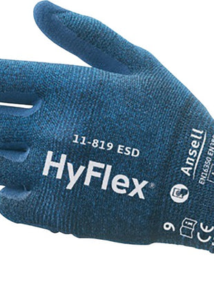 ANSELL Handschuhe HyFlex 11-819 ESD Größe 7 blau ( 4000391219 )