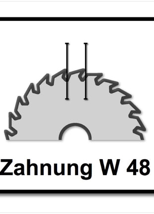 Festool Feinzahn Kreissägeblatt HW 160 x 20 x 2,2 mm W48 160 mm 48 Zähne ( 491952 ) - Toolbrothers