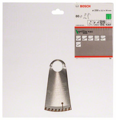 BOSCH Lame pour scie circulaire  D. ext. 250 mm nombre de dents 80 WZ/N ( 4000815451 )