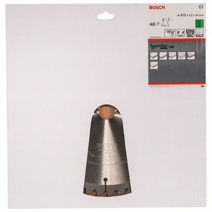 BOSCH circular saw blade Optiline Wood Outer Ø 315 mm Number of teeth 48 WZ ( 8000342030 )