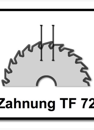 Festool HW 210x2.4x30 TF72 tarcza pilarska ALUMINIUM / PLASTICS ( 493201 ) 210 x 2,4 x 30 mm 72 zęby do blach i profili aluminiowych, pleksi, twardych i wzmacnianych włóknem tworzyw sztucznych