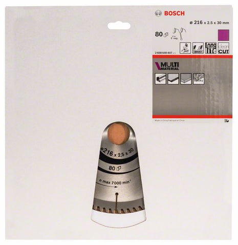 BOSCH Lame pour scie circulaire  D. ext. 216 mm nombre de dents 80 HLTCG ( 8000342264 )