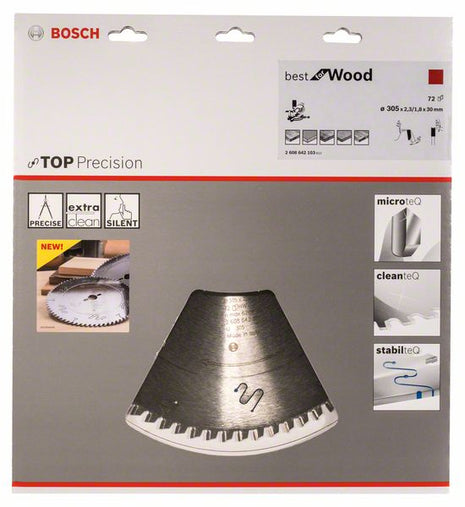 BOSCH Kreissägeblatt Außen-Ø 305 mm Zähnezahl 72 WZ ( 8000342292 )