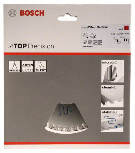 BOSCH Kreissägeblatt Außen-Ø 165 mm Zähnezahl 48 HLTCG ( 8000342274 )