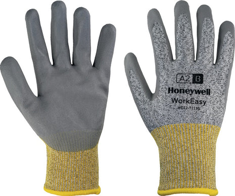 HONEYWELL Schnittschutzhandschuhe Workeasy 13G GY PU A2/B Größe 9 grau/gelb ( 4000391462 )