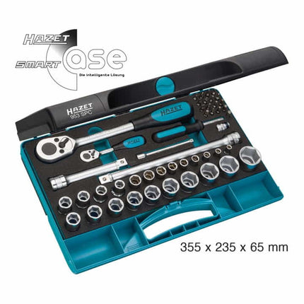 Juego de llaves de vaso HAZET 953SPC 47 piezas 1/4 + 1/2 ″ ( 4000822783 )