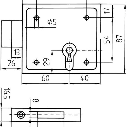 BEVER Bloccaggio del cerchio 150 DIN sinistro/destro BB ( 3000251062 )
