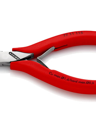 KNIPEX Pince coupante latérale électronique  longueur 115 mm forme 1 ( 4000810486 )