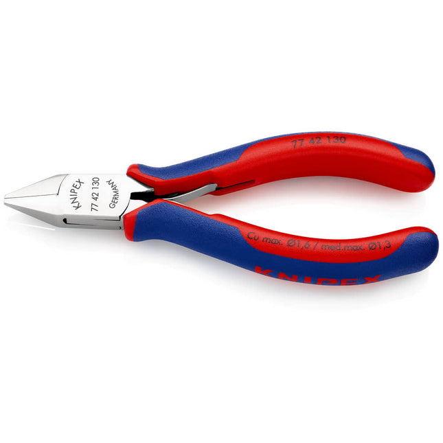 KNIPEX Electronics diagonal cutters length 130 mm shape 4 ( 4000794635 )