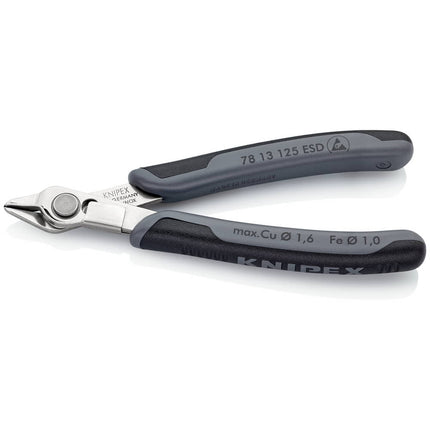 KNIPEX Pince coupante latérale électronique Super-Knips® longueur 125 mm forme 1 ( 4000810520 )