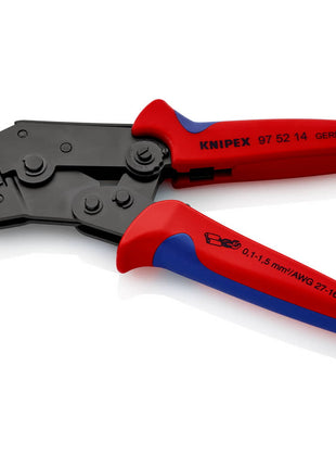 KNIPEX Alicates para engarzar, diseño corto, longitud 195 mm (4000794818)