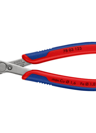 Cortador lateral electrónico KNIPEX Super-Knips® INOX longitud 125 mm forma 0 (4000810503)