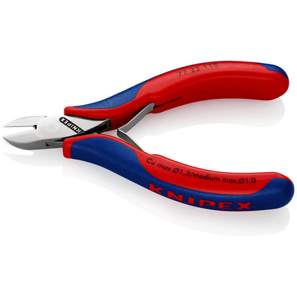 KNIPEX Electronics diagonal cutters length 115 mm shape 2 ( 4000810741 )