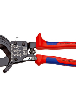 KNIPEX Cisaille à câbles  L. totale 250 mm max. 32 (240 mm²) mm ( 4000810928 )