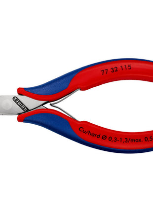 KNIPEX Electronics szczypce tnące boczne długość 115 mm kształt 3 ( 4000810749 )