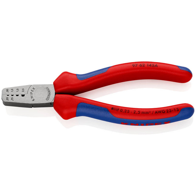 Alicates para crimpar extremos de cable KNIPEX longitud total 145 mm ( 4000810490 )