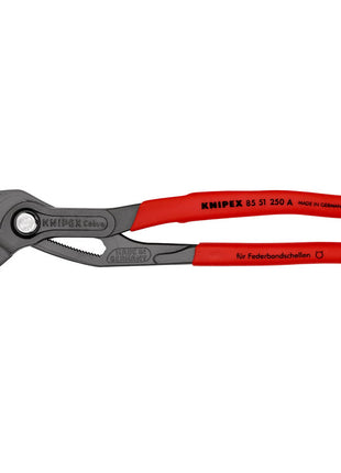 KNIPEX Federbandschellenzange Gesamtlänge 250 mm Kapazität max. 70 mm ( 4000795286 )