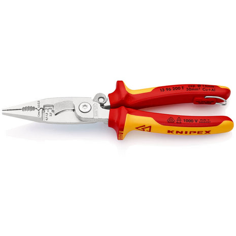 KNIPEX Alicates para instalaciones eléctricas longitud 200 mm VDE (4000810294)