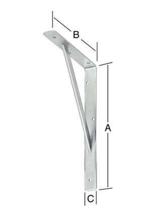 VORMANN Stegkonsole Länge 400 mm Höhe 250 mm Breite 30 mm ( 3000272096 )