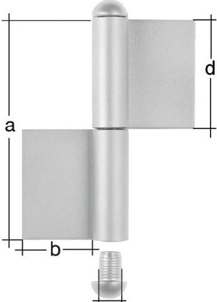 Cinta de construcción GAH tipo K04 de 2 piezas para soldar (3000200616)