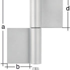 GAH construction hinge type K04 2-part for welding ( 3000200617 )