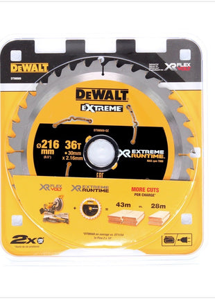 Dewalt DT 99569 XR Handkreissägeblatt 216 mm / 30 mm mit 36 Zähnen - Toolbrothers