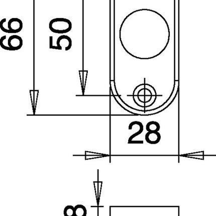 EDI lever handle rose 3392/0000 Aluminium F1 ( 3000200015 )