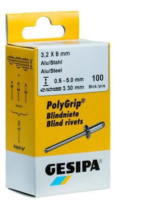 GESIPA Blindniet PolyGrip® Nietschaft d x l 4 x 10 mm ( 4000813767 )