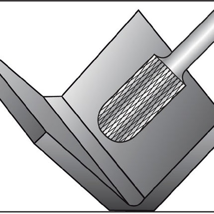 Fresa RUKO WRC Ø 12 mm longitud cabeza 25 mm mango Ø 6 mm ( 4000602819 )