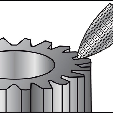 Fresa RUKO SPG Ø 8 mm Longitud de la cabeza 18 mm Mango Ø 6 mm ( 4000602867 )